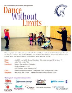 Dance without limits for children with disabilities