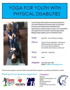Yoga for youth with physical disabilities