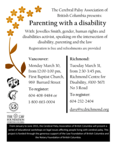 Legal Workshop: Parenting with a Disability