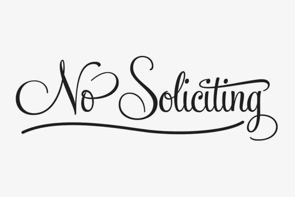 No Soliciting